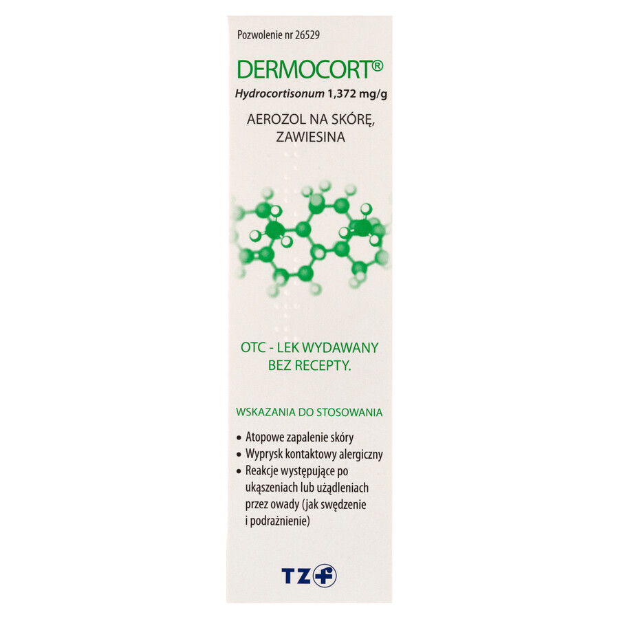 Dermocort 1.372 mg/g, suspension, cutaneous spray, 38.25 g