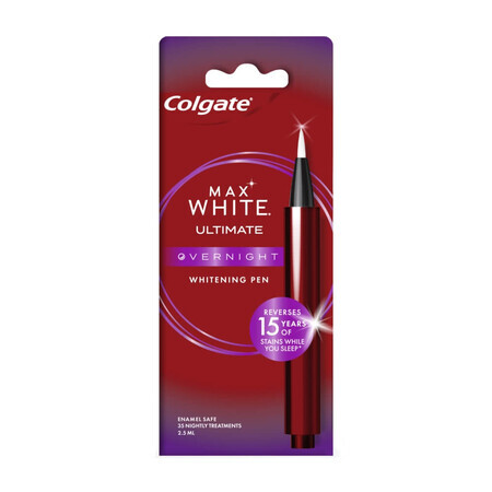 Colgate Max White Overnight, aplicator de albire, 2,5 ml