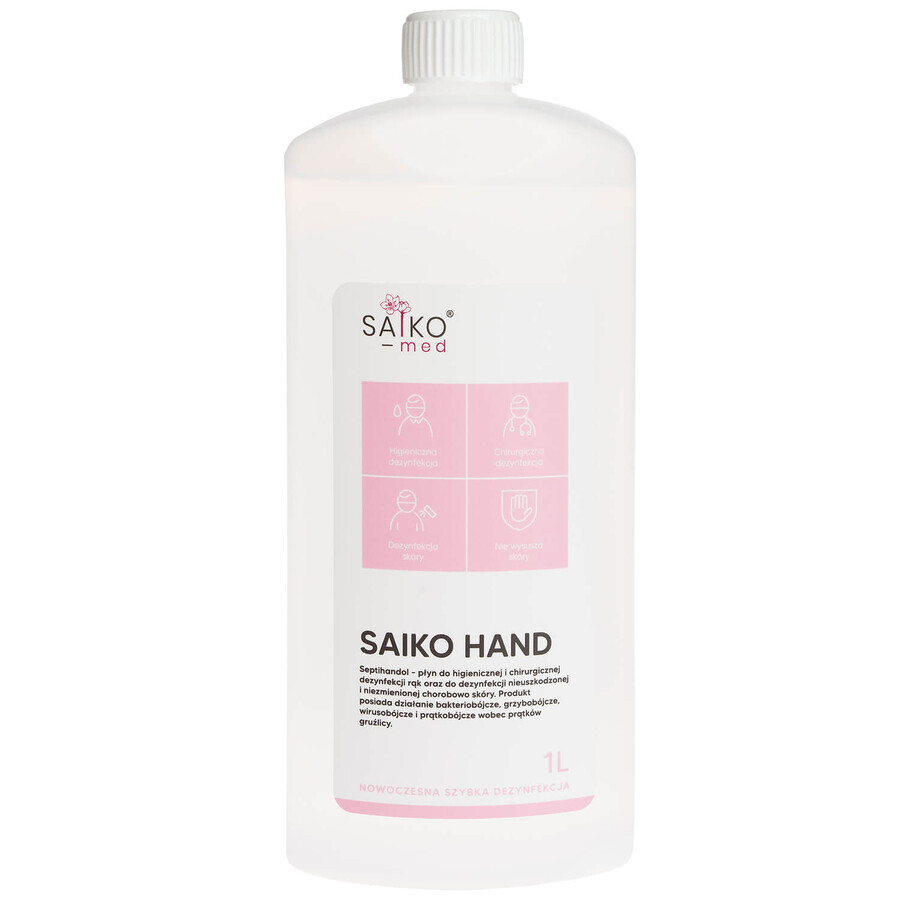 Saiko Hand, hand- en huiddesinfectiemiddel, 1 liter