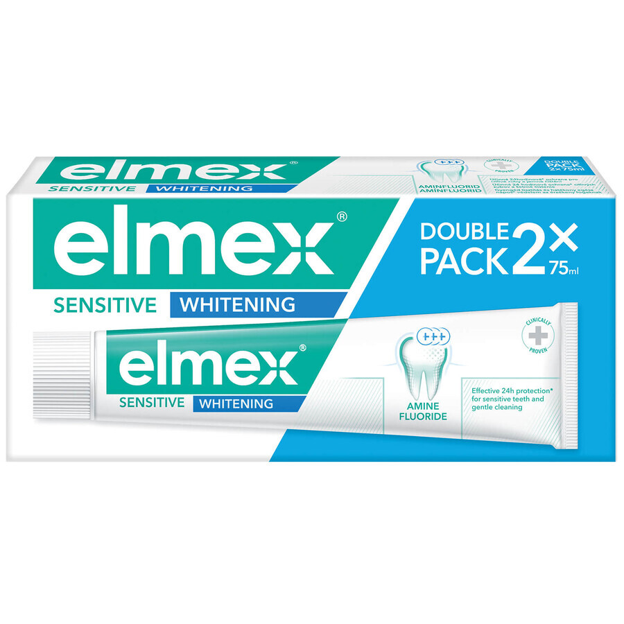 Elmex Sensitive Aufhellende Zahnpasta 2 x 75 ml