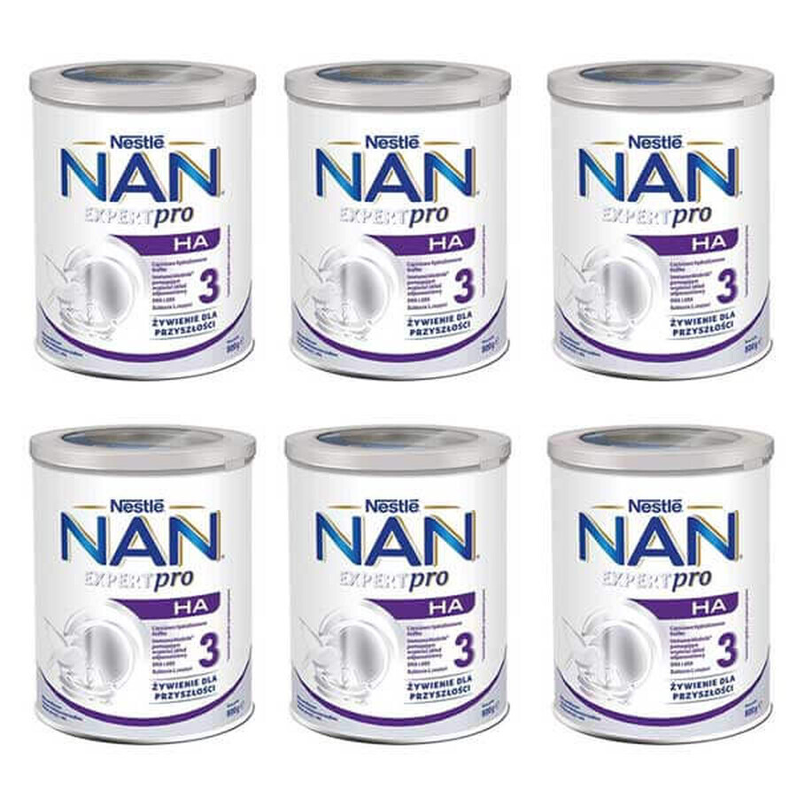 Nestle NAN Expertpro HA 3, modified milk for children over 1 year, 6 x 800 g