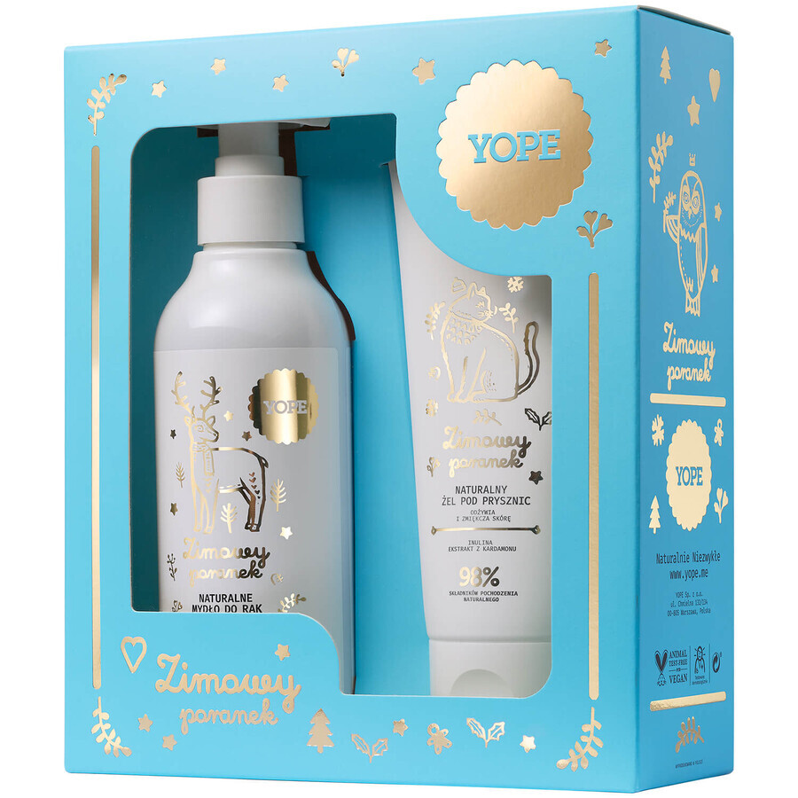 Yope Winter Morning Set, Seife, 300 ml + Duschgel, 200 ml