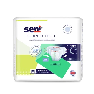 Super Trio Breasts, diapers, Medium, 75-110 cm, 10 pcs