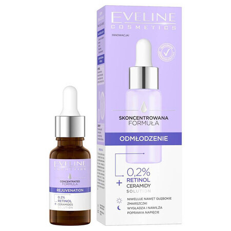 Eveline Cosmetics Concentrated Formula, rejuvenating serum, 0.2% retinol, 18 ml