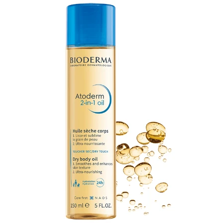 Bioderma Atoderm 2-in-1 Oil, dry body oil, 150 ml