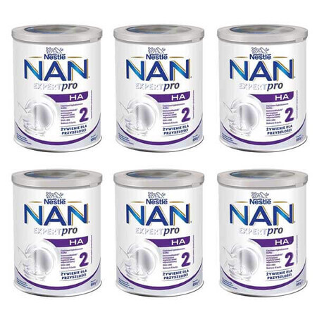 Nestle NAN Expertpro HA 2, Follow-on milk for infants after 6 months, 6 x 800 g