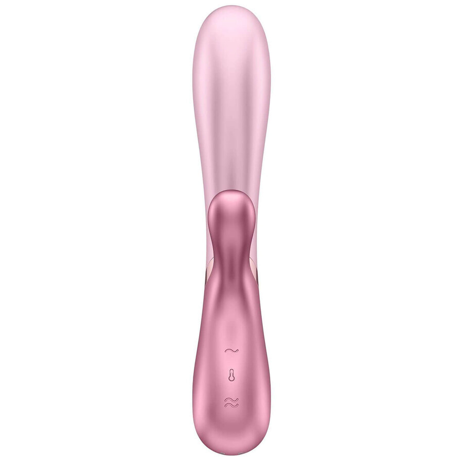 Satisfyer Hot Lover, verwarmde bunny vibrator, app-gestuurd, roze