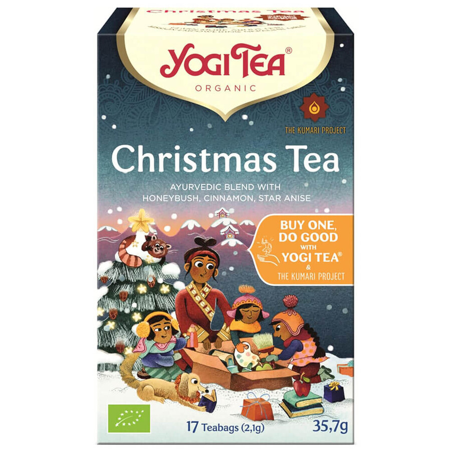 Yogi Tea, Kerstthee, 2,1 g x 17 builtjes