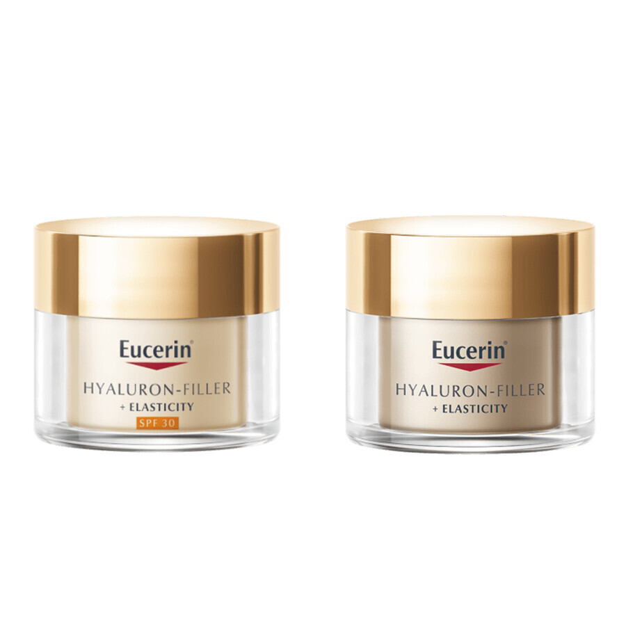 Eucerin Hyaluron-Filler + Elasticiteit set, dagcrème 50 ml + nachtcrème 50 ml