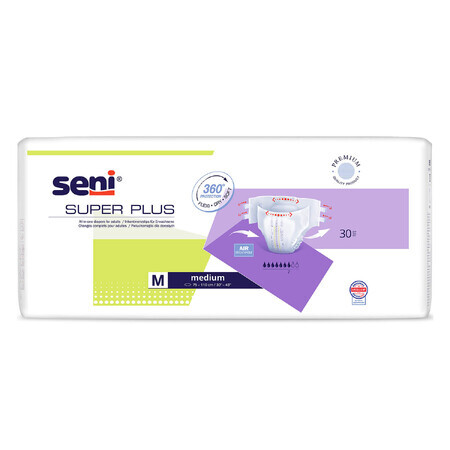 Seni Super Plus, luiers, Medium, 75-110 cm, 30 stuks