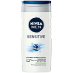 Set Nivea Men Sensitve Recovery, scheerschuim, 200 ml + aftershavebalsem, 100 ml + douchegel, 250 ml + anti-transpirant roll-on, 50 ml