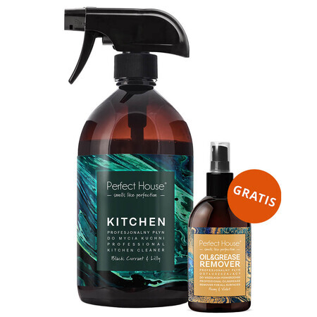 Perfect House Kitchen, keukenreinigingsvloeistof 500 ml + professionele ontvettingsvloeistof 100 ml gratis