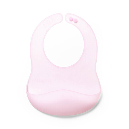 BabyOno, ultradun silicone slabbetje, roze, vanaf 6 maanden, 1 stuk