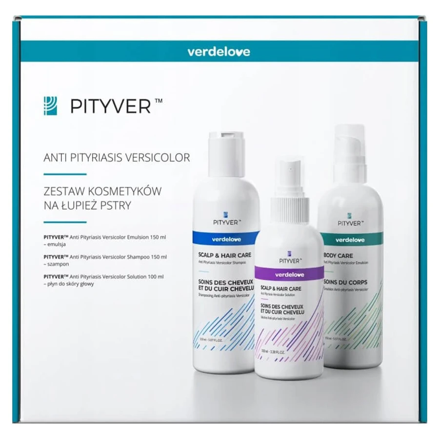 Verdelove Pityver kit voor korstige roos, shampoo 150 ml + vloeistof 100 ml + emulsie 150 ml