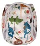 T-Tomi badpak met luier, wit safari, maat S 5 - 8 kg