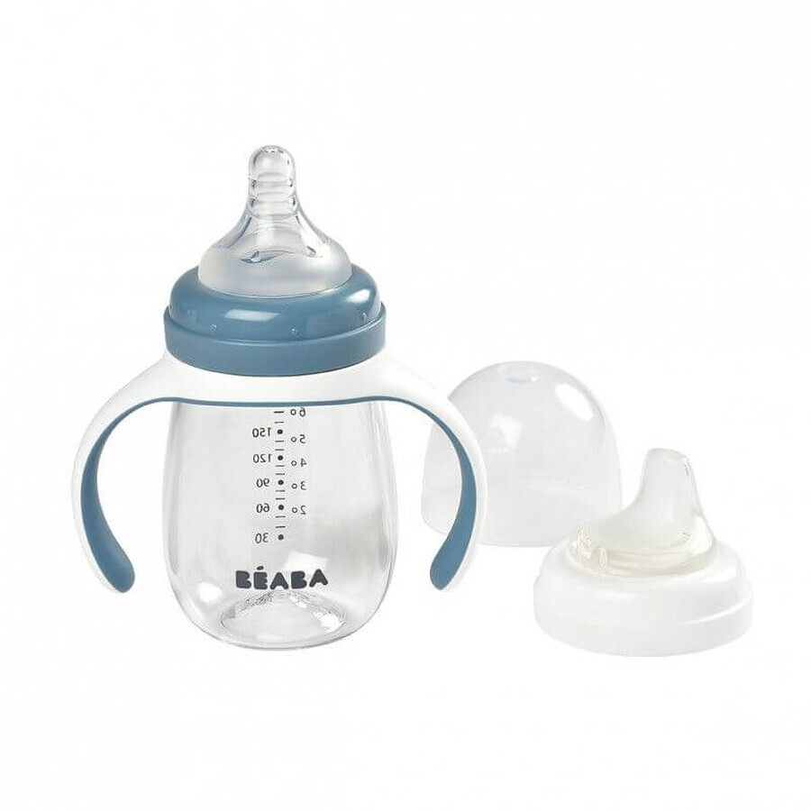 Learning bottle 2in1, Blue, Beaba