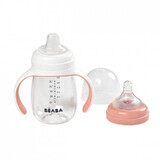 Biberon didattico 2in1, rosa, baby