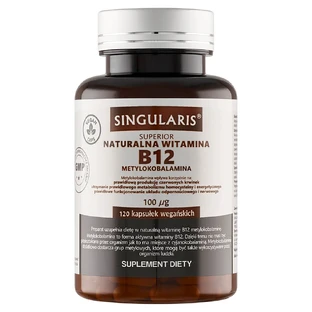 Singularis Superior Natural Vitamina B12 Metilcobalamina 100 mg, 120 cápsulas blandas