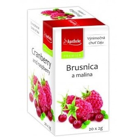 Apotheke Premier Selection Cranberry en Framboos theezakjes 20 x 2 g