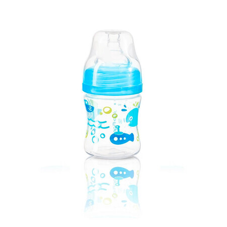 Plastic fles met wijde opening, 120 ml, Babyono