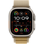 Apple Watch Ultra 2 (2024) 49mm, Natural Titanium with yellow-brown Alpine M