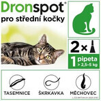 Dronspot 60 mg/15 mg Cats medium spot-on 2 x 0,7 ml