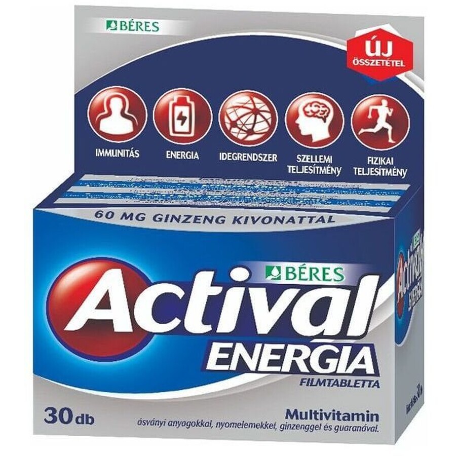 Béres Active Energy Ginseng + guarangin 30 cápsulas duras