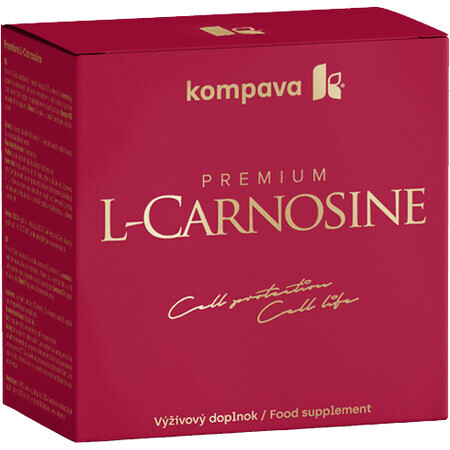 Kompava Premium L-Carnosine 60 capsules + gift ACIDO FIT orange 10pcs