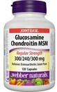 Webber Naturals Glucosamine+Chondro&#239;tine+MSM 840 mg 120 tabletten