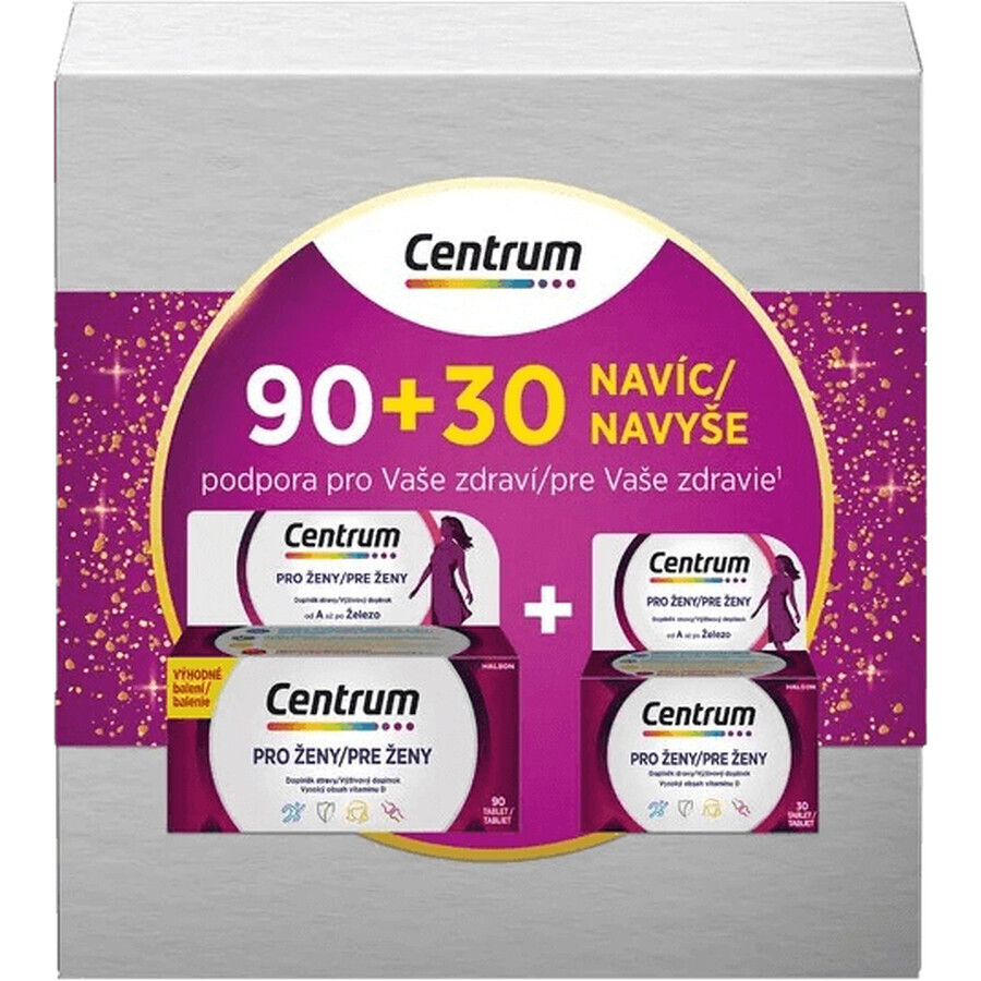 Centrum Multivitamin for women gift pack 120 comprimés