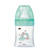 Glazen fles voor antikoliekinitiatie, Birds, 150 ml, 0-6 maanden, Dodie