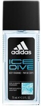 Adidas Ice Dive geparfumeerde deodorant voor mannen 75 ml