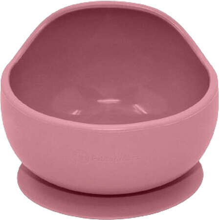 Petite&Mars Silicone bowl with suction cup TAKE&MATCH Dusty Rose 6m+ 350 ml