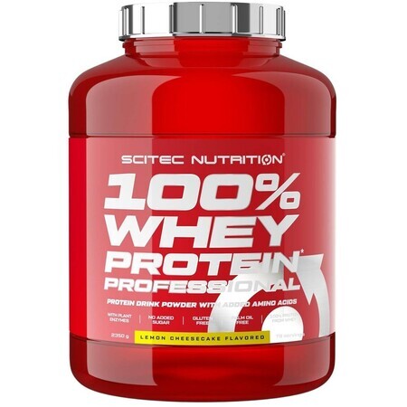 SciTec Nutrition 100% whey protein Professional lemon cheesecake 2350 g