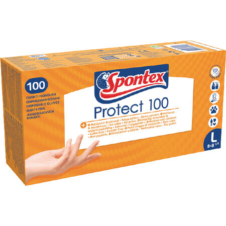 Spontex wegwerphandschoenen Protect L 100 stuks