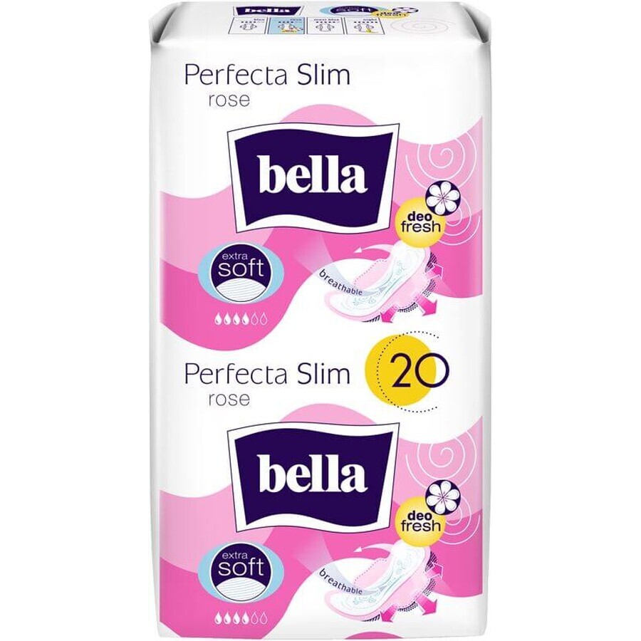 Bella Perfecta roos ultrafijne pads 20 stuks