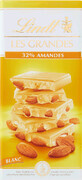 Lindt Les Grandes witte chocolade met amandelen 150 g