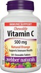 Webber Naturals Vitamine C 500 mg natuurlijke sinaasappel, 120 stuks