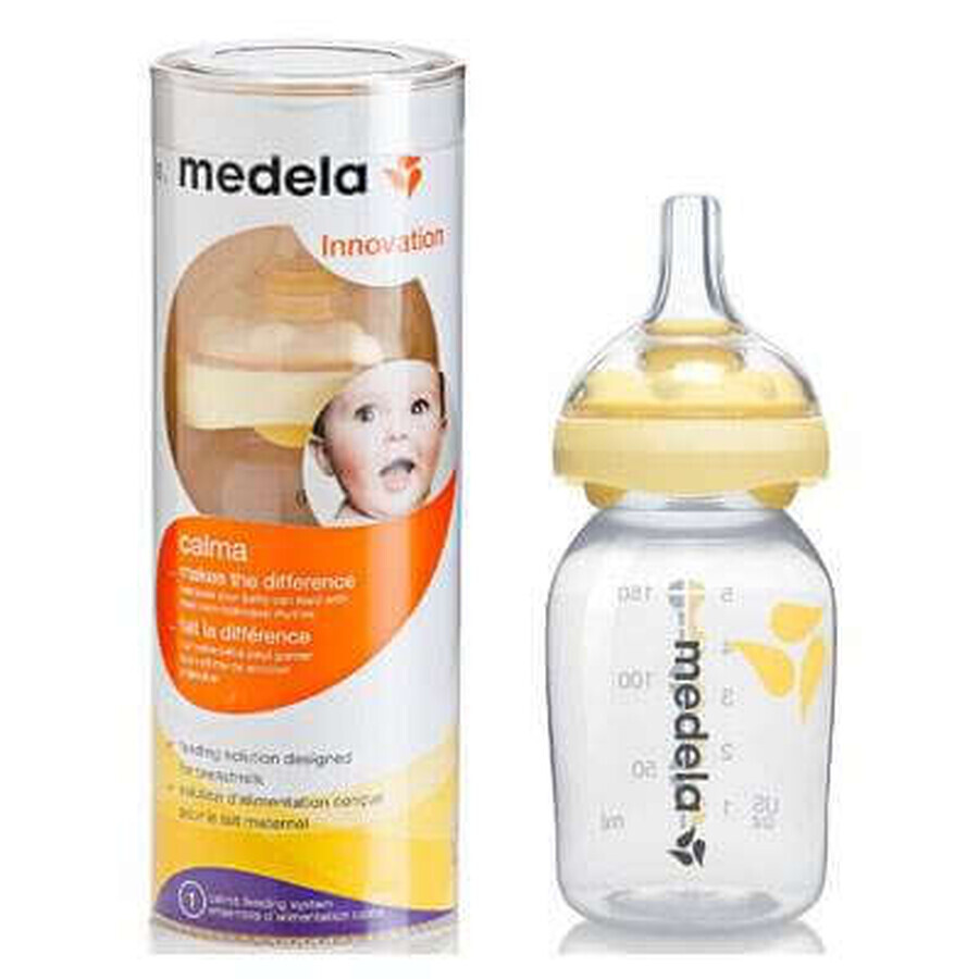 Biberon Calma PP avec tétine, 150 ml, Medela