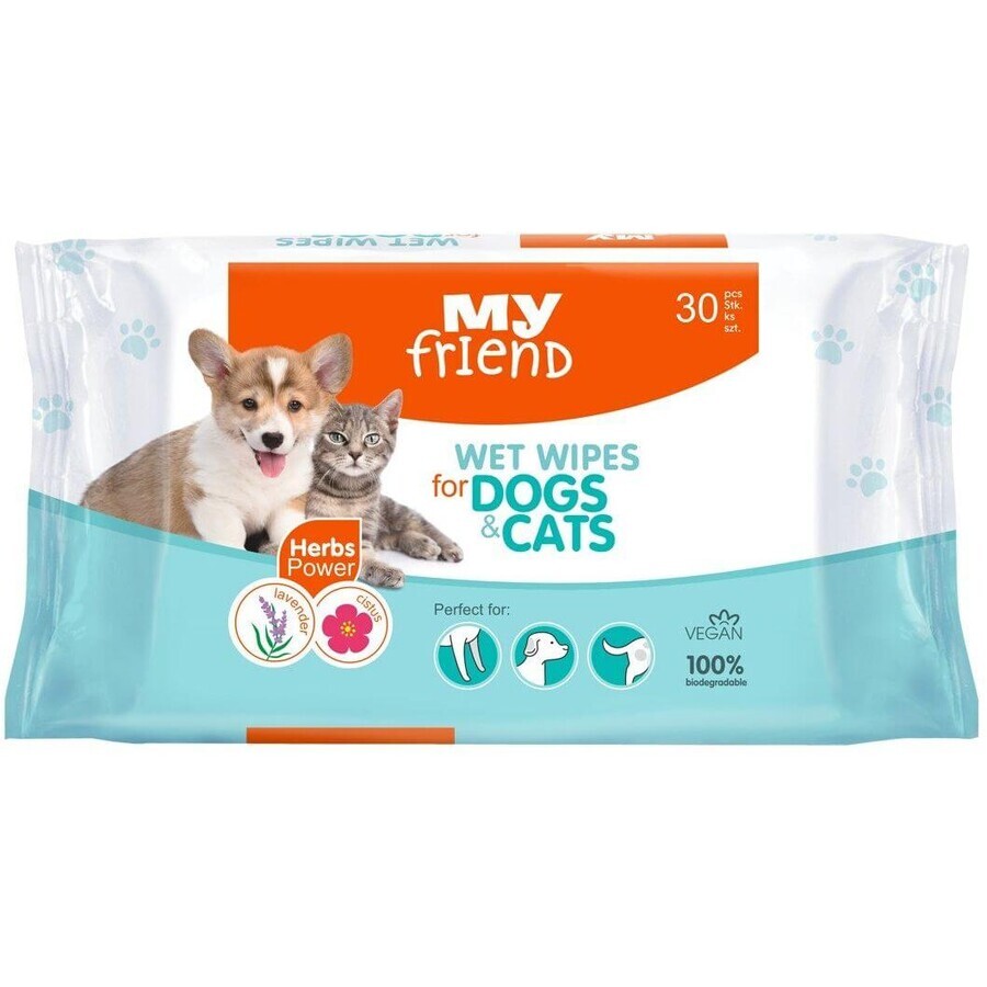 My Friend vochtige doekjes voor honden en katten 30 stuks