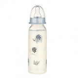 BPA-vrije PP fles, 240ml, ronde speen, medium, Babynova