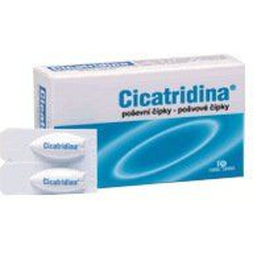 Cicatridine vaginal suppositories, 10 x 2 g