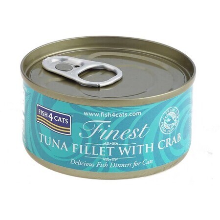 Fish4Cats Canned cat food Finest Tuna with Crab 70 g