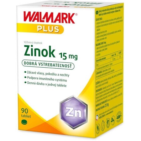 Walmark Zink 15 mg 90 tabletten