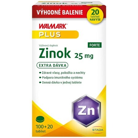 Walmark Zink Forte 25 mg Promo 120 tabletten