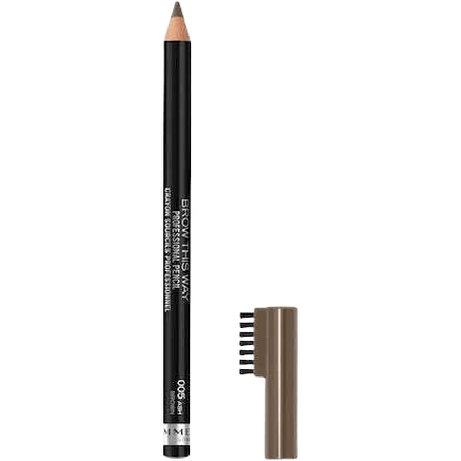 Rimmel Brow This Way, wenkbrauwpotlood, 005 Asbruin 1.4 g