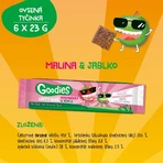 Goodies Oat bars with raspberries and apple 6 x 23 g
