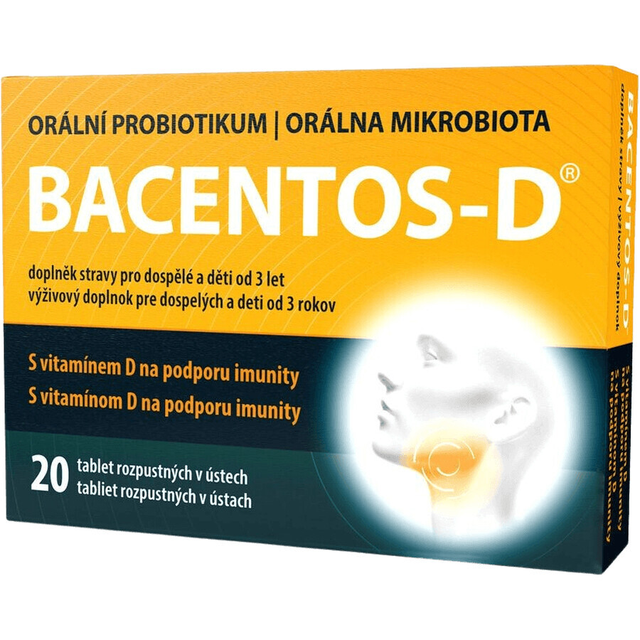 BACENTOS-D orale probiotica 20 tabletten