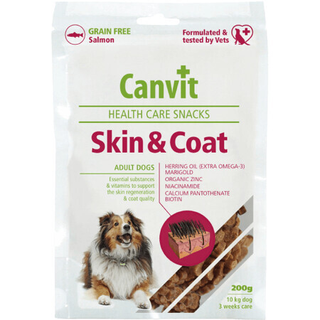 Canvit Snacks Skin&Coat voor honden 200 g