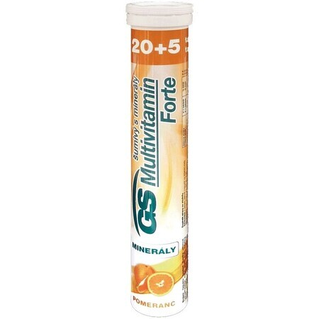 GS Multivitamine Forte bruistabletten met mineralen sinaasappel 25 bruistabletten